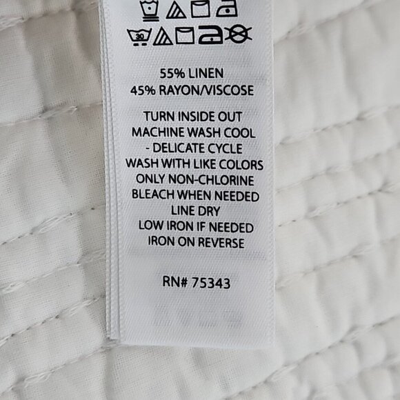 Panama Jack Linen Blend Shirt Men's Size L Beige Stripe NEW Button-Up Collared - Picture 8 of 14